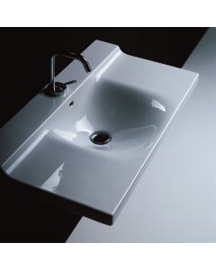 Buddy 3403 Rectangular Ceramic Wall Mounted Bathroom Sink, 31.5"