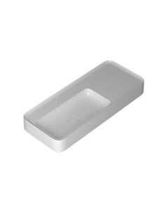 Cameo 120.50 Rectangular Ceramic Vessel or Wall Mounted Bathroom Sink, 47.4"