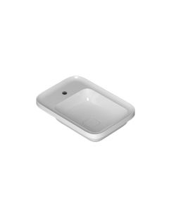 Cameo 55.38 Rectangular Ceramic Drop-in Bathroom Sink, 21.7"