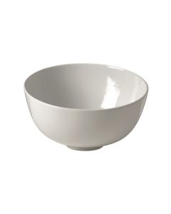 Ciotola 4304 Round Ceramic Vessel Bathroom Sink in Glossy White, 18.1"