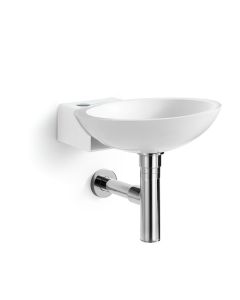Ciuci 6622 Solid Surface Wall Mounted Bathroom Sink, 13.8"