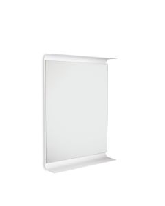 Curva 5689.09 Rectangular LED Lighted Bathroom Wall Mirror, White Frame, 25.2" x 35.4"