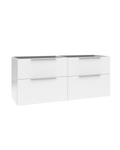 Dalia C140D Base Double Wall Mounted / Floating Bathroom Vanity, Base Only, 54.3"