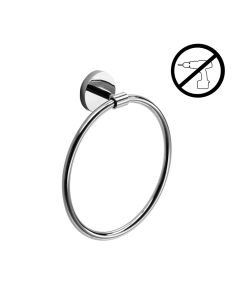 Duemila 5509.29G Adhesive Towel Ring in Polished Chrome