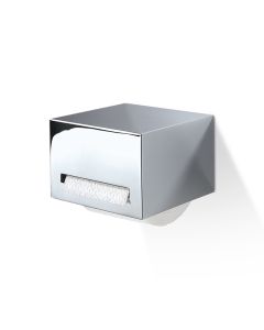 DW CAP Toilet Paper Holder with Cover in Polished Chrome