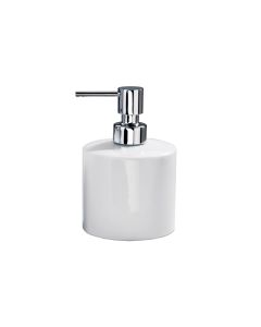 DW 520 Freestanding Ceramic Soap Dispenser, Polished Chrome Pump
