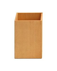 DW WO PKB Bathroom Wastebasket in Light Brown Beech Wood