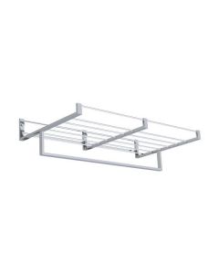 Easy Living 14.51.10.002 Towel Rack with Integrated Towel Bar in Polished Chrome, 19.7"