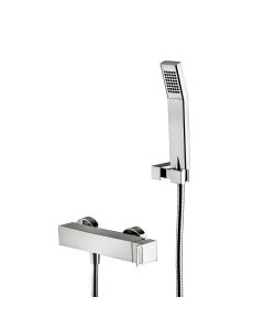Effe EF 168D Shower System in Polished Chrome, Includes Hand Shower and Rough-in Valve