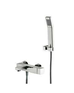 Elle EL 023 Shower System in Polished Chrome, Includes Hand Shower and Rough-in Valve