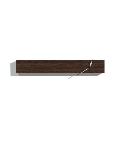 Flap 60 H Wall Clock, Wenge Wood