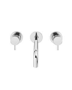 Flow T1.16.3F Wall Mounted Bathroom Faucet in Polished Chrome