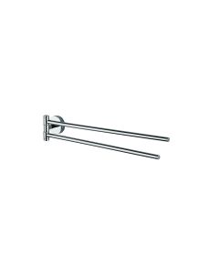 Forum A36150 Double Swivel Towel Bar in Polished Chrome, 18.5"