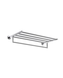 Gealuna A10680 Towel Rack with Integrated Towel Bar in Polished Chrome, 25.7"