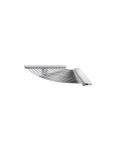 Gealuna A1331A Wall Mounted Corner Shower Shelf, Polished Chrome, 7.5"
