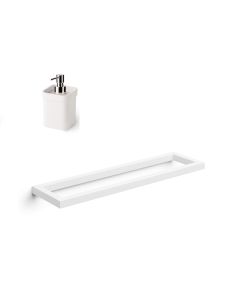 Gerla 51708-09+5152 Towel Bar with Integrated Soap Dispenser