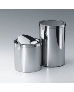 Harmony 212 Bathroom Wastebasket in Polished Stainless Steel