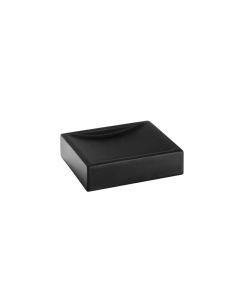 Interior 1522 Freestanding Ceramic Soap Dish in Black