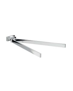 Lea A1815A Double Swivel Towel Bar in Polished Chrome, 15.0"