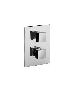 Level LEQ 513 Concealed Thermostatic One Outlet Shower Faucet in Polished Chrome, Includes Rough-in Valve and Trim