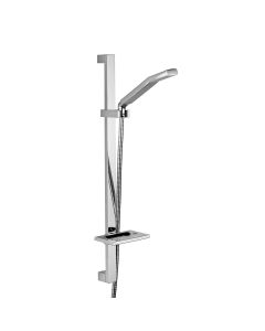 Level ZSAL 079 Shower System in Polished Chrome, Includes Shower Head and Slide Bar
