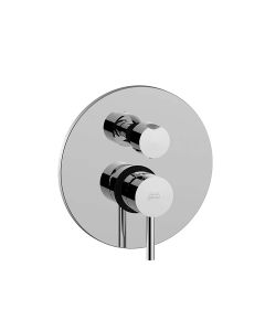 Light LIG 018 Concealed Two Outlet Shower Faucet in Polished Chrome, Includes Rough-in Valve and Trim