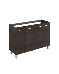 Logic 120 Base Double Freestanding Bathroom Vanity, 47.3"