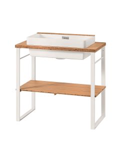 Mastela 6662C Laundry Vanity Unit with Ceramic Sink, 35.4"