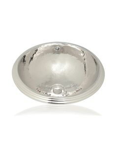 Memphis 3029 Round Metal Drop-in Bathroom Sink, 16.1"