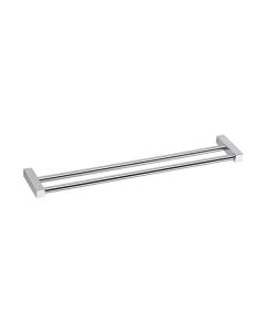 Metric 38.14.43.021 Double Towel Bar in Brushed Stainless Steel, 19.7"