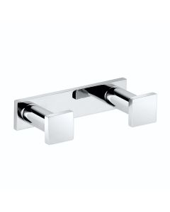 Metric 38.30.02.002 Double Bathroom Towel Hook in Polished Chrome
