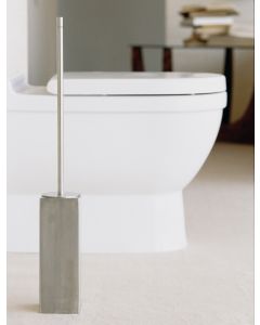 Metric 38.90.50.021 Freestanding Toilet Brush Holder in Brushed Stainless Steel