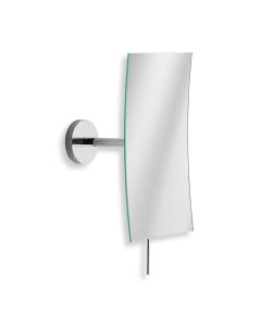 Mevedo 5596 Rectangular Wall Mounted Fixed Arm Magnifying Makeup Mirror in Polished Chrome, 3x Magnification
