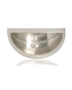 Mini Seychelles 1020 U-Shaped Metal Wall Mounted Bathroom Sink, 18.1"
