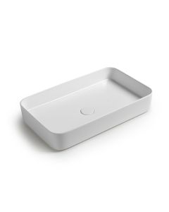 Mood BL 65.40 Rectangular Ceramic Vessel Bathroom Sink, 25.6"