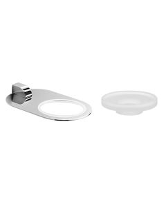 Muci 5530+55004 Wall Mounted Soap Dish with Polished Chrome Holder