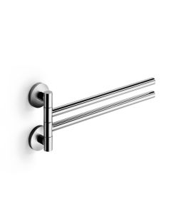 Napie 53132 Double Swivel Towel Bar in Polished Chrome, 15.4"