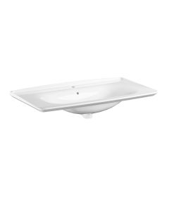 New Yorker 5642 Rectangular Ceramic Wall Mounted Bathroom Sink, 39.4"
