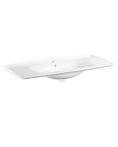 New Yorker 5643 Rectangular Ceramic Wall Mounted Bathroom Sink, 47.2"