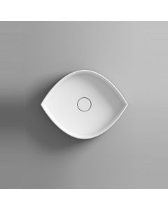 Occhio 48.38 Ceramic Countertop Bathroom Sink, 19.1"