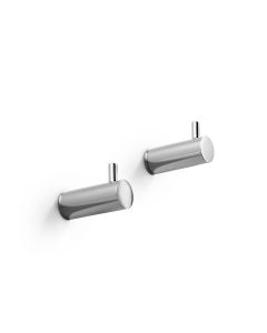 Picola 5258 Bathroom Towel Hook in Polished Chrome, Set of Two