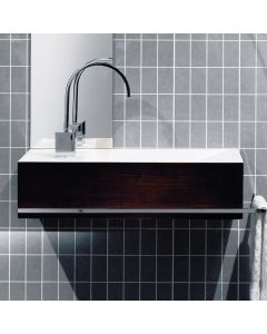 Reverse Rectangular Wall Mounted Bathroom Sink, 19.7"