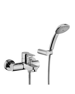 Red 024 Shower System in Polished Chrome, Includes Hand Shower and Rough-in Valve