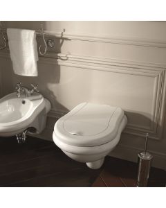 WS Bath Collections Retro Wall Mounted Toilet in Ceramic White