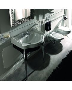 Retro 1047+7362 Wall Mounted Console Bathroom Vanity, Includes Integrated Ceramic Sink, 28.7"
