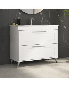 Rose C100F Freestanding Bathroom Vanity, Includes Integrated Ceramic Sink, 40.0"