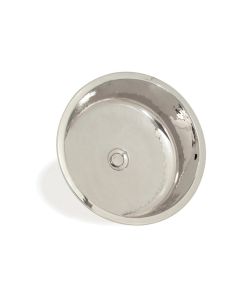 WSBC 962.40 Round Metal Undermount Bar Sink, 15.8"