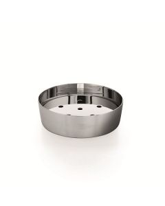 Saon 4013 Freestanding Round Soap Dish in Stainless Steel