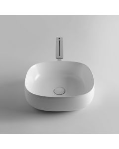 Seed 45.40 Oval Ceramic Vessel Bathroom Sink, 18.1"
