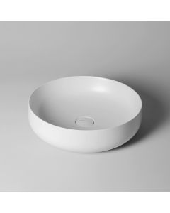 Seed 45R Round Ceramic Vessel Bathroom Sink, 17.7"